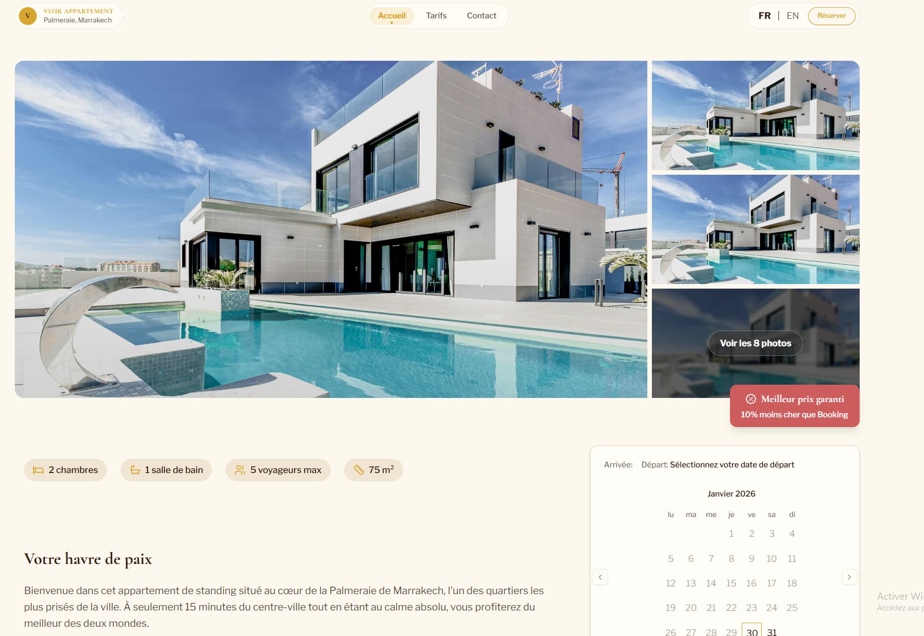 Aperçu du projet Vizir Marrakech