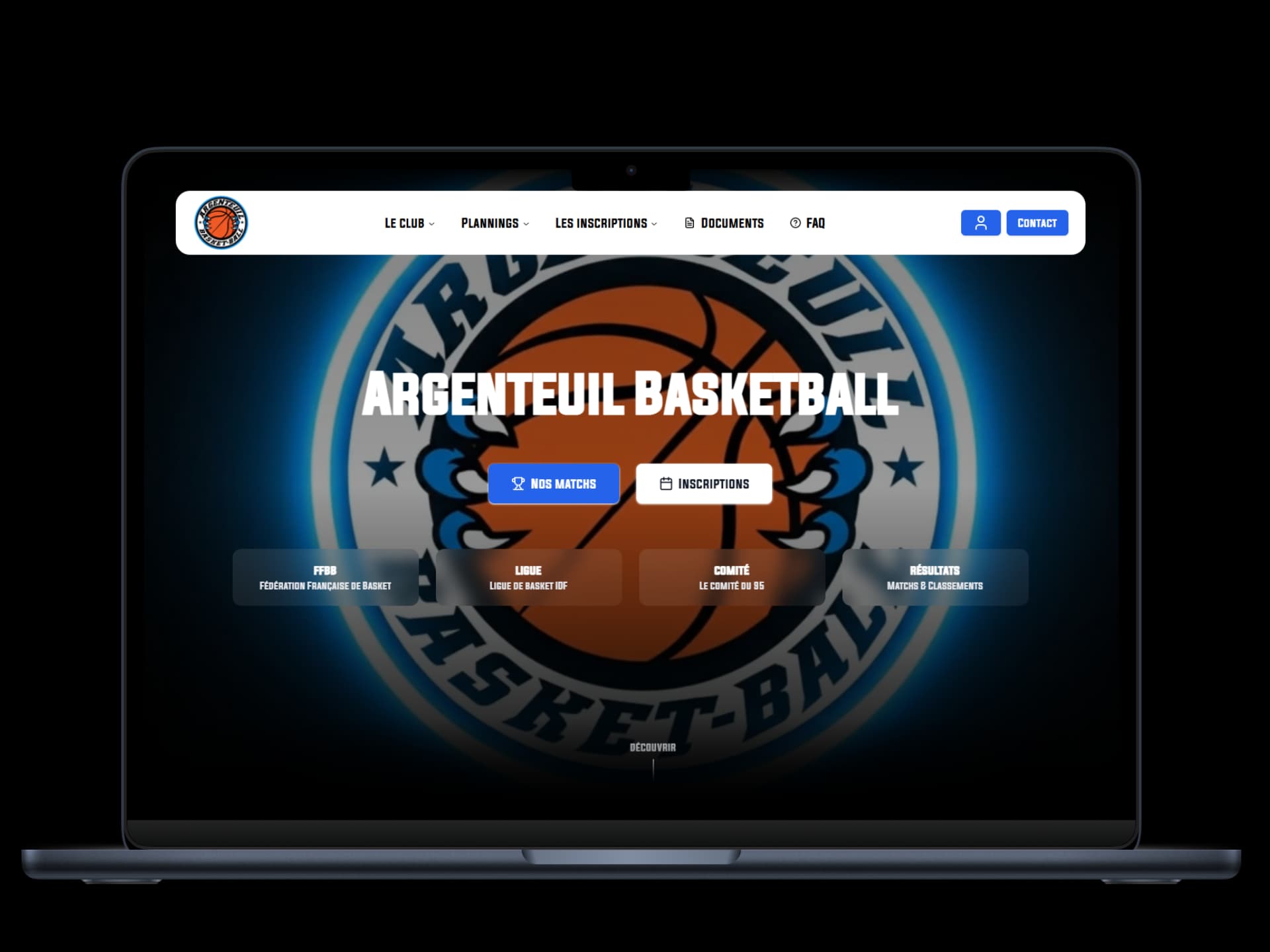 Aperçu du projet Argenteuil Basketball