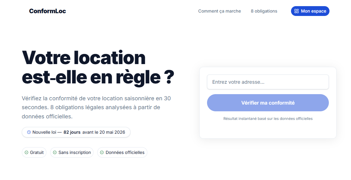 Aperçu du projet ConformLoc