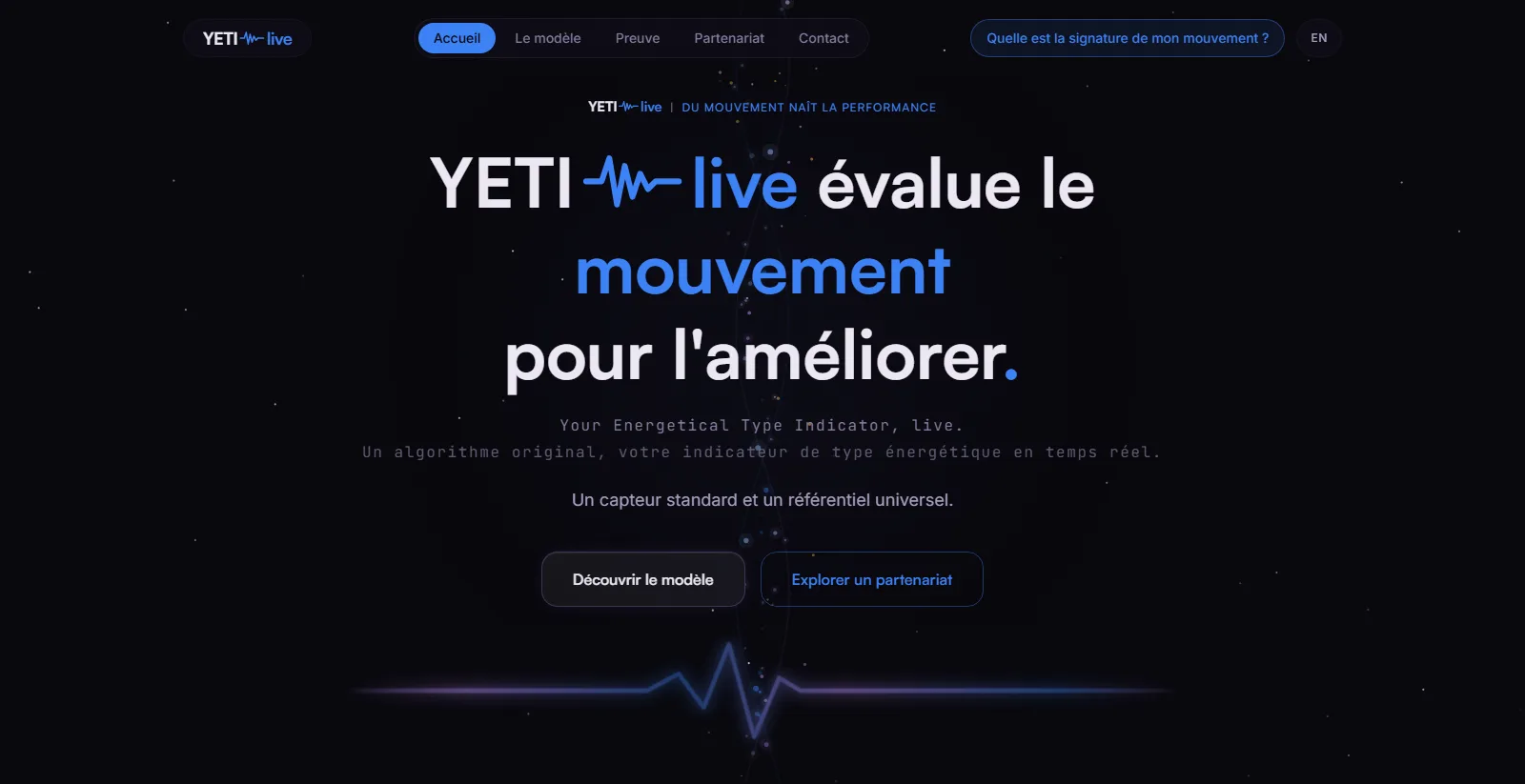 Aperçu du projet YETI.live