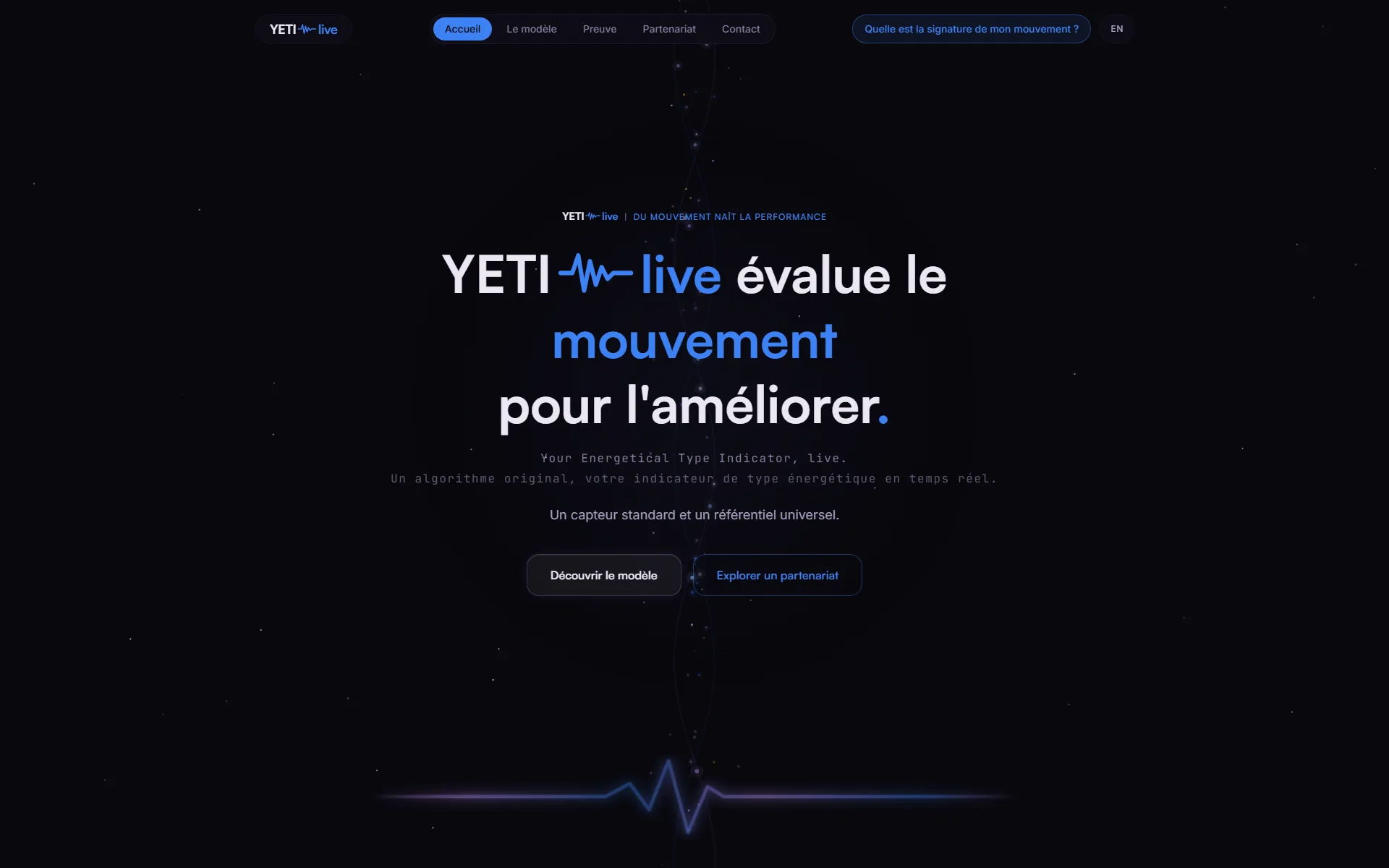 Aperçu du projet YETI.live